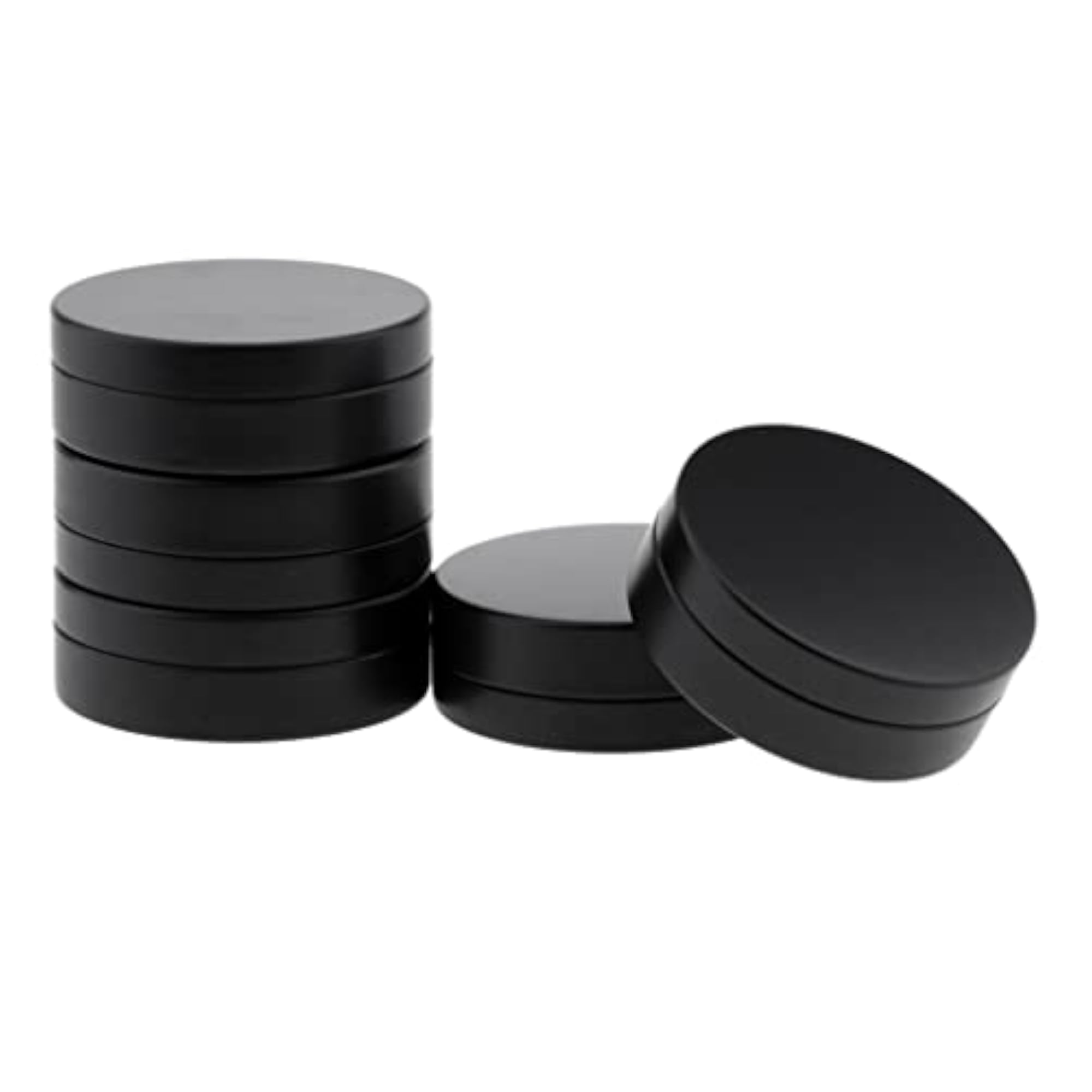 Pink Aluminum Cosmetic Pot Lip Balm Jar Containers, 6 Pieces