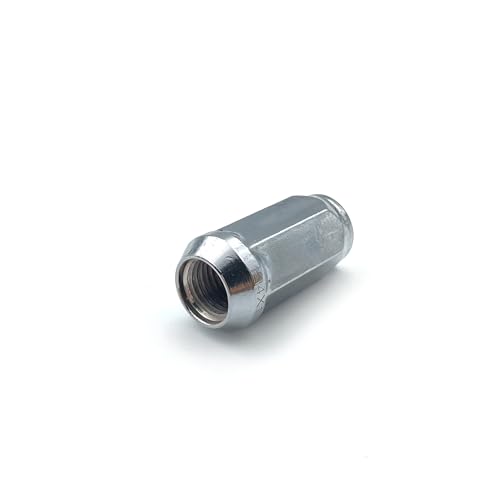 Image of 32PCS M14x1.5 Lug Nuts with Cone Seat 19mm (3 /4 inch) Hex Wheel Lug Nuts Compatible with Chevrolet Silverado Suburban 1500 Ford Expedition F-150 Ram 1500 & More, Chrome