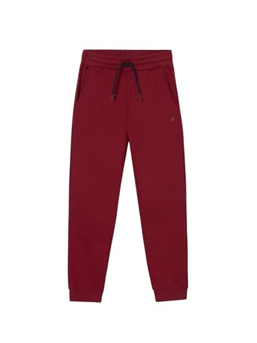 Mayoral Basic Cuffed Fleece Trousers for Boys Wine