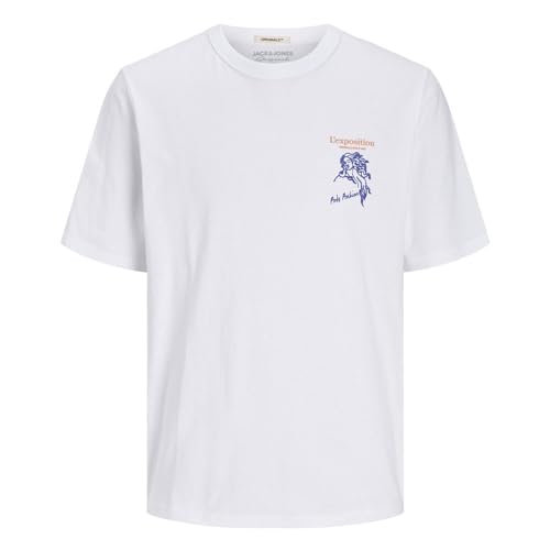 T-shirt Noto Jack & Jones homme noir col rond manches courtes taille L