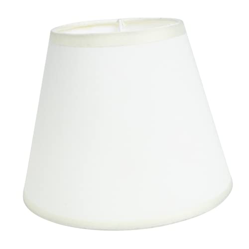 Image of Drum Lamp Shade Lampshade Fabric Bedside Star Table Light Barrel Cloth Wall Light Floor Desk Cylinder White Metal Clip E27