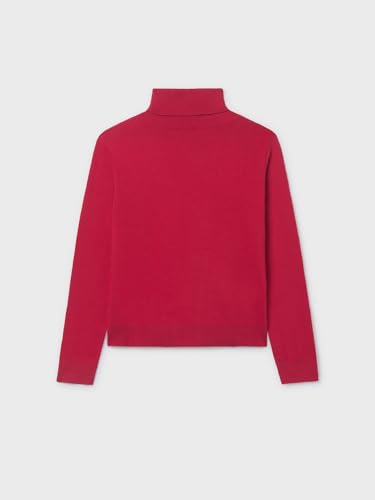 Mayoral Basic Knitting Turtleneck for Girls Red2