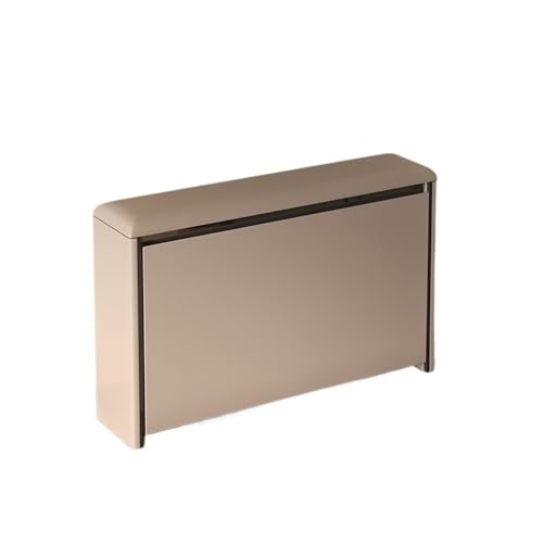 ZIGUIhsou-11 Zapateros con estantes para Zapatos Zapatero Ultra Estrecho de 24 cm Ancho con Banco Integrado y Cubo abatible for Entrada