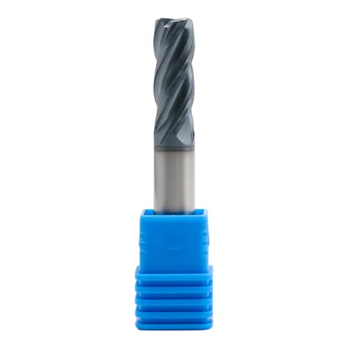 Image of High Performance Solid Carbide End Mill - AlTiN Coated, HRC55, Variable Helix- .020 inch Corner Radius, 4 Flute, 3 /8 inch Cutting Diameter, 3 /8 inch Shank Diameter, 1 inch Length of Cut, 2-1 /2 inch Overall Length