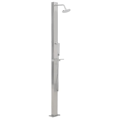 Vetnasa Ducha de Exterior de Acero Inoxidable Recta Casa y jardín, Piscina y SPA, Accesorios para Piscinas y SPA 8,29 KG