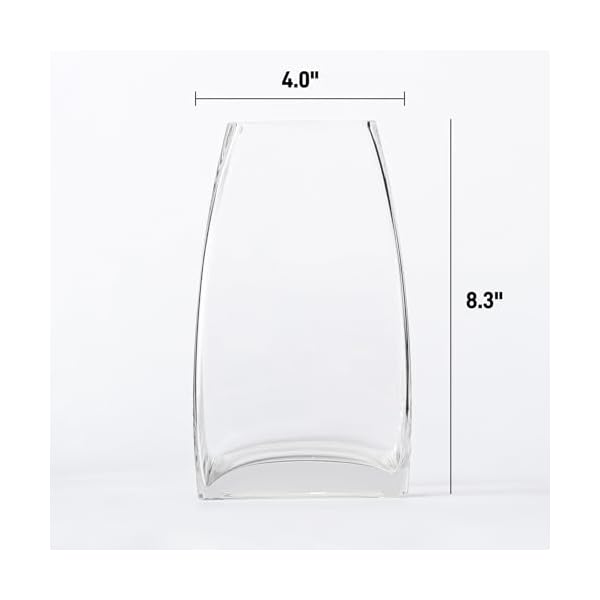   Modern-Tall-Clear-Glass-Flower-VaseLarge-Unique-Vases-Home-Decor-Big-Bud-Vase-for-Centerpieces-Table-topRoom-DecorCrystal-Decorative-Flower-Vases-for-BouquetBoho-Vases-for-FlowersGift