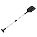 Homairate Boat Paddle, Canoe Paddle Anti Slip Sturdy Aluminum Alloy Rod T Shaped Handle for Fishing (Black)
