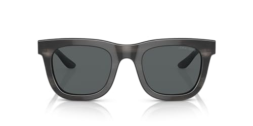 GIORGIO ARMANI Man Sunglasses Black Frame, Dark Grey Lenses, 49MM3