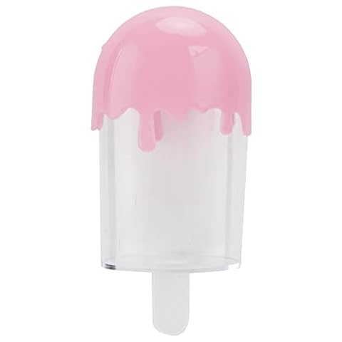 Fdit Candy Favor Boxes, 12Pcs Ice Cream Shape Candy Box Transparent Plastic Reuseable Gift Box for Weddings Bridal Showers () Cover