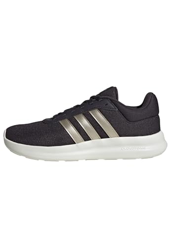 adidas Mujer Lite Racer 4.0 Shoes, Aurora Black/Cyber Met./Core White, 38 EU