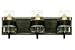 Kalco-Three Light Vintage Iron Vanity-2893VI