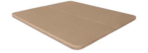 Ventadecolchones - Base Tapizada Modelo Drago con Sistema Antiruido Sin Patas 3D Beige Medida 180 x 200 cm (2 uds. 90 x 200 + uniones) - Incluye Subida y Montaje