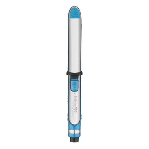 BabylissPRO Nano Titanium Prima Ionic Hair Straightener Curl and Straighten Hair With One Professional Tool Blue