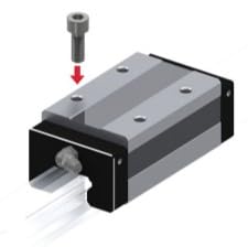 THK LM Guide Block SHS25R1SSGK, Model SHS, Size 25 | SHS25R1SSGK
