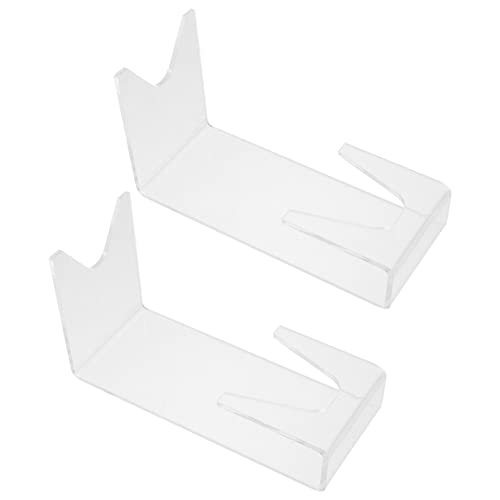 Vaguelly 2pcs Display Stand Acrylic Clear Rack Plaything Holder Model Rack Plaything Stand Acrylic Transparent