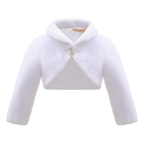 Gilet boléro fille blanc ivoire pour mariage et communion