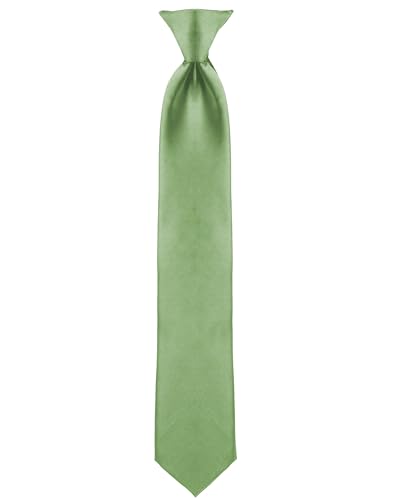 Image of boxed-gifts Clip on Ties for Men - Premium Black Solid Color Clip on Tie