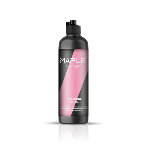 Image of Maple Car Care All in One Polish 1 Litre | Non-Greasy Dashboard & Interior Polish with UV Protection | Long-Lasting Shine for Plastic, Rubber & Vinyl Surfaces | Keeps Car Interiors Looking New Longer
