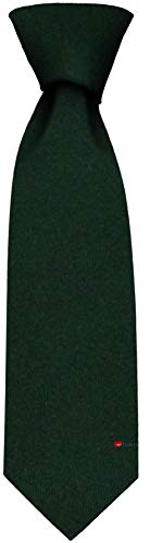 Cravate pour hommes pure laine bottle green I LUV LTD le cadeau idéal