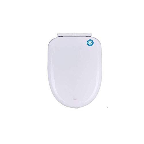 Asientos de Inodoro, Asiento de Inodoro Asiento de Inodoro Universal Tapa de Inodoro silenciosa Engrosada para Inodoro con Forma de O/U/V Tapa de Inodoro Redonda, baño Familiar (Color: Blanco, T