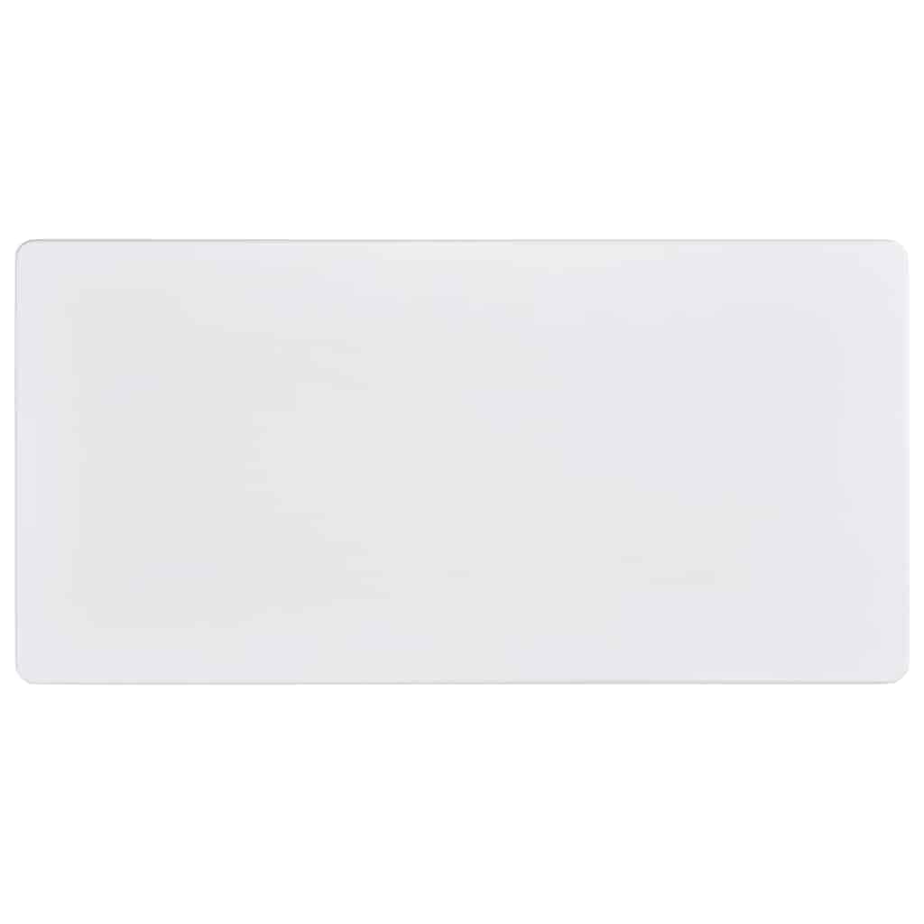 Tavolo da bar 120x60x110 cm MDF Bianco con gambe in acciaio