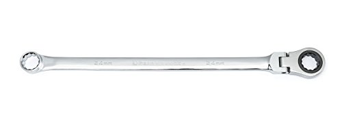GEARWRENCH Gearbox 12 Pt. XL Flex Head Double Box Ratcheting Wrench, 24mm - 86024,Black