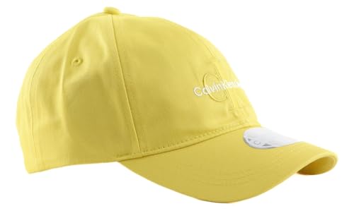 Casquette Calvin Klein femme jaune coton bio ajustable