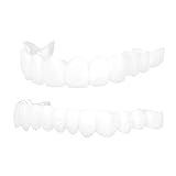 ivlere 2 Pairs Fake Teeth, Veneer Snap-in Teeth, Veneers Dentures for Men and Women, Fix Confident...