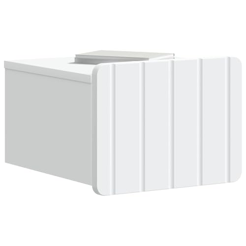 vidaXL Mesita de Noche de Pared 33 x 34,5 x 24 cm Madera de Ingeniería, Armario Vintage Rectangular, Almacenamiento Ideal para salón, Estante Minimalista para Dormitorio