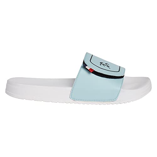 Image of PERY-PAO Mens Stylish Sliders Grey, Sky Blue, Black, White, peach, Neon Green, Olive Green Boys Slippers