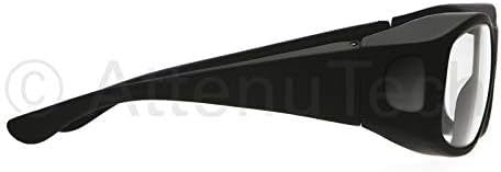 Gafas de seguridad contra la radiación, ajuste negro sobre el marco, lentes MicroliteFt Pb de 0.75 mm Pb