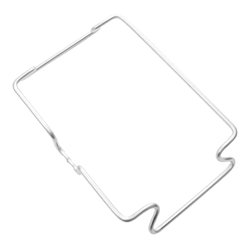 SOLUSTRE Stainless Steel Punch Adhesive Rack Versatile Door Back Hanging Hook for Kitchen Bathroom and More Lightweight Folding Design for Trash Pouch Lid and Towel Organization Double