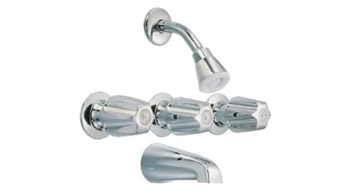 Robinet de douche et baignoire chrome avec poignées ProPlus - 6