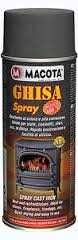 Macota - Spray de hierro fundido para altas temperaturas 600 °, para estufas, chimeneas, 400 ml
