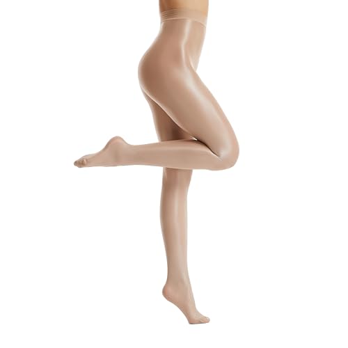 Image of Frola Shaping Tights for Women 70D Shimmery Pantyhose for Dance Ballet Glitter Socks