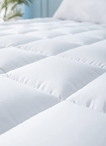Niagara Sleep Solution Bamboo Queen Mattress Topper - 60x80 Inch Cooling Plush Pad With Gusset & Deep Pocket - View #12