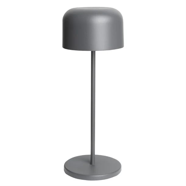 Olympia Siena Table Lamp Round Dome Grey - 300mm