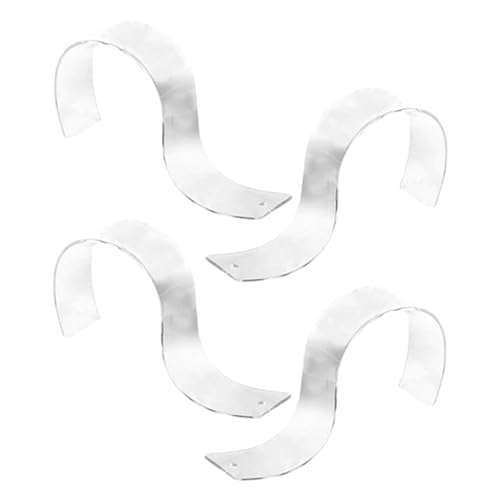 PRETYZOOM 4pcs Belt Organizer for Retail Store Shop Display Stands Retail Display Organizers Hanging Display Rack Holders Organiser Belts Belt Stand Organizer Belt Holder Transparent Acrylic