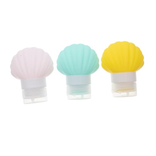 DONFAMDS 3個 漏れ防止シリコントラベルボトル点 化粧品用装容器 軽量コンパクト 詰め替え可能 出張旅行用ローションシャンプーコンディショ