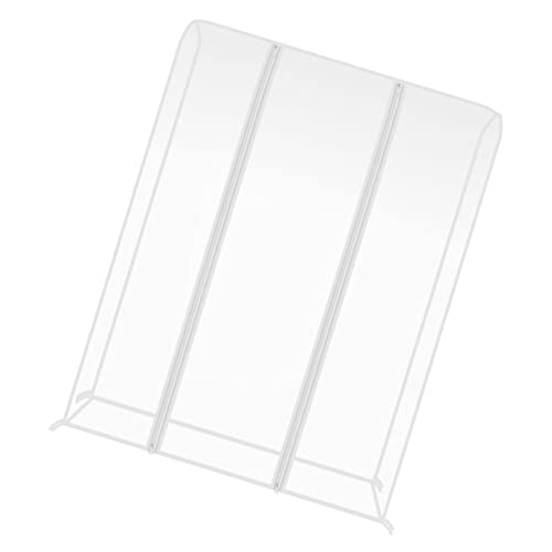 Happyyami Clear Garment Rack Cover with Zippers and Peva Clothing for Closet Storage and Easy Installation