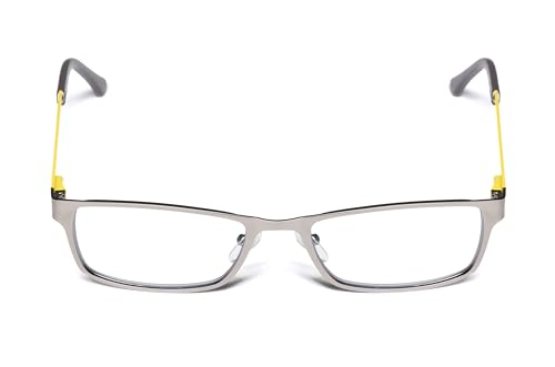 Elements metalowe okulary do czytania z soczewkami premium (Żółty, +1,50 dpt)