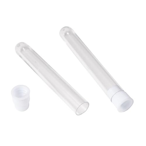 Image of Magibeads 20Pcs Clear Tube Plastic Bead Containers with Lids 3.23 x 0.47 Inches Travel Size Seed Bead Cylinder Bead Organizer Box Diamond Painting Storage Containers 15ml Capacity