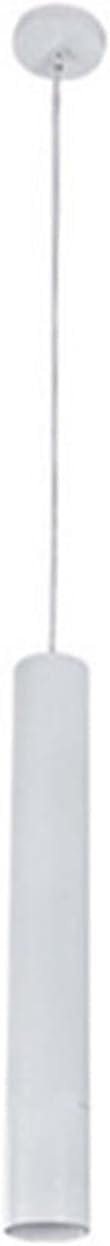 ASerZenith Industrial Pendant Light Led Long Tube Pendant Light Modern Cylinder Chandelier Bedroom Small Hanging Ceiling Light Fixtures,Warm Light-60Cm-White