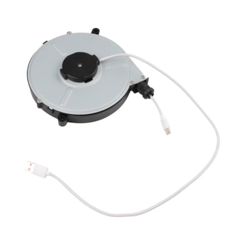 Cable de carga portátil antitirones con sistema retráctil automático USB C y Android 4