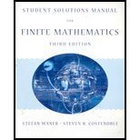 Finite Mathematics SSM 0534419518 Book Cover