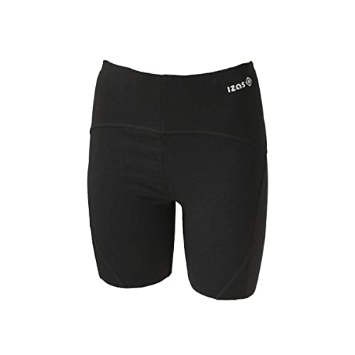 Izas - Leggins Deportivos de Mujer - Mallas de Compresión con Cintura Alta - Pantalones Deportivos Cortos con Efecto Reductor y Moldeador - Ayudan a Mejorar la Circulación - Olimpia S Negro - L