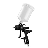 Farbspritzpistole mit 1,3 mm Düse und 600 ml Becher – hohe Zerstäubung für Ölfarben-Reparatur und Airbrush-Lackierung