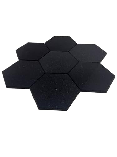 Espuma Acústica Hexagonal 30cm X 2cm Lisa Kit C /10 Placas