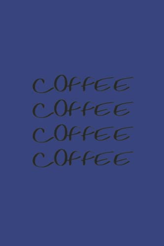 Coffee Black Text Notebook: Deep Space Royal Matte Finish Lined Journal, 6 x 9 120 Pages, Gift For Thinkers, List Makers and Doers (Coffee Black Text Journal)
