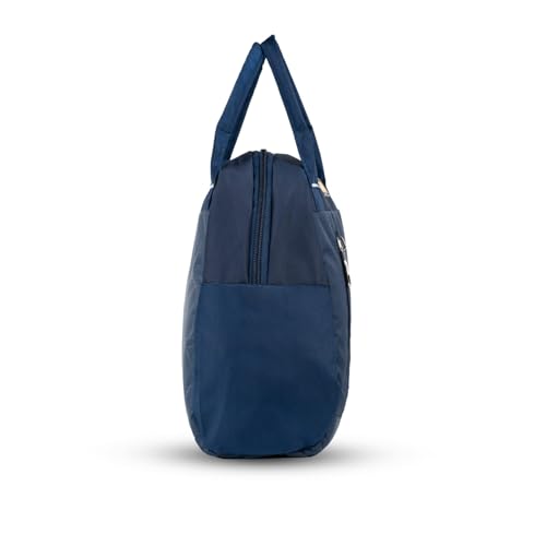 Image of FLUXY Lunch Bag for Men & Women | Waterproof, Leakproof Lunch Box Tote | Spacious Tiffin Bag for Office, School, Travel & Picnic (Blue)